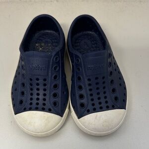 Native Kids Navy and White Slip-On Water Shoes